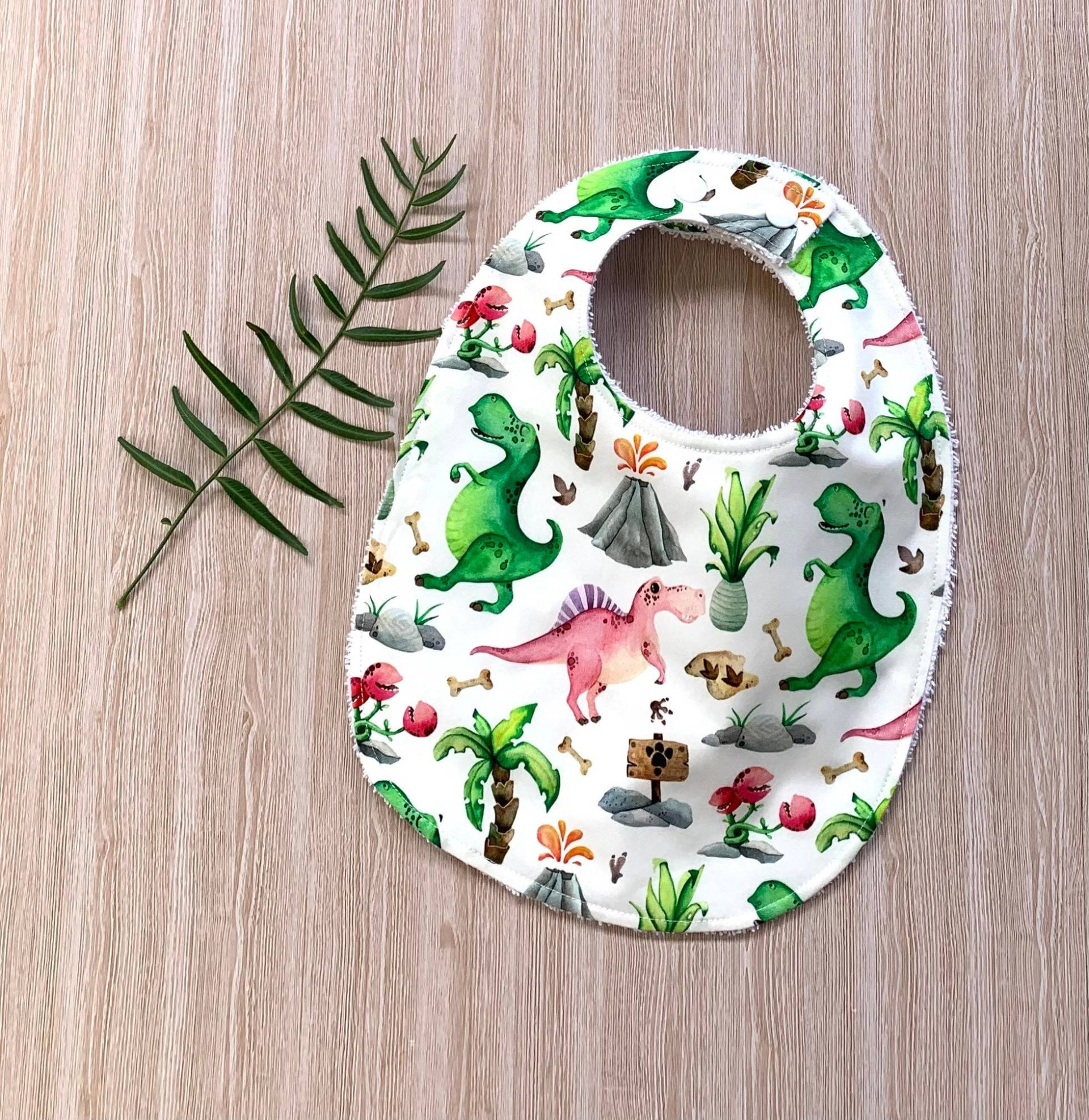 Lätzchen Baby Und Kindertrage, Dinosaurier Mit Druckknöpfen Frottee von Etsy - TwoBlackRabbits