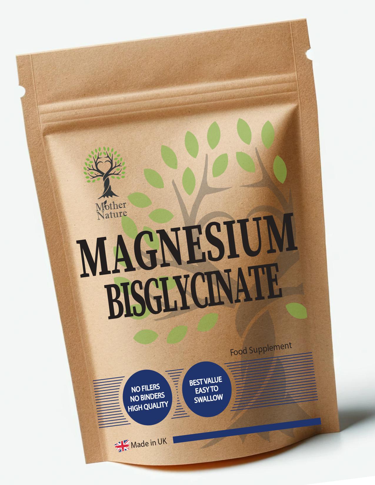 Magnesiumbisglyzinat-Kapseln 600 Mg Hoch Resorbierbares Magnesium-Vegan-Ergänzungen von Etsy - UKmotherNature