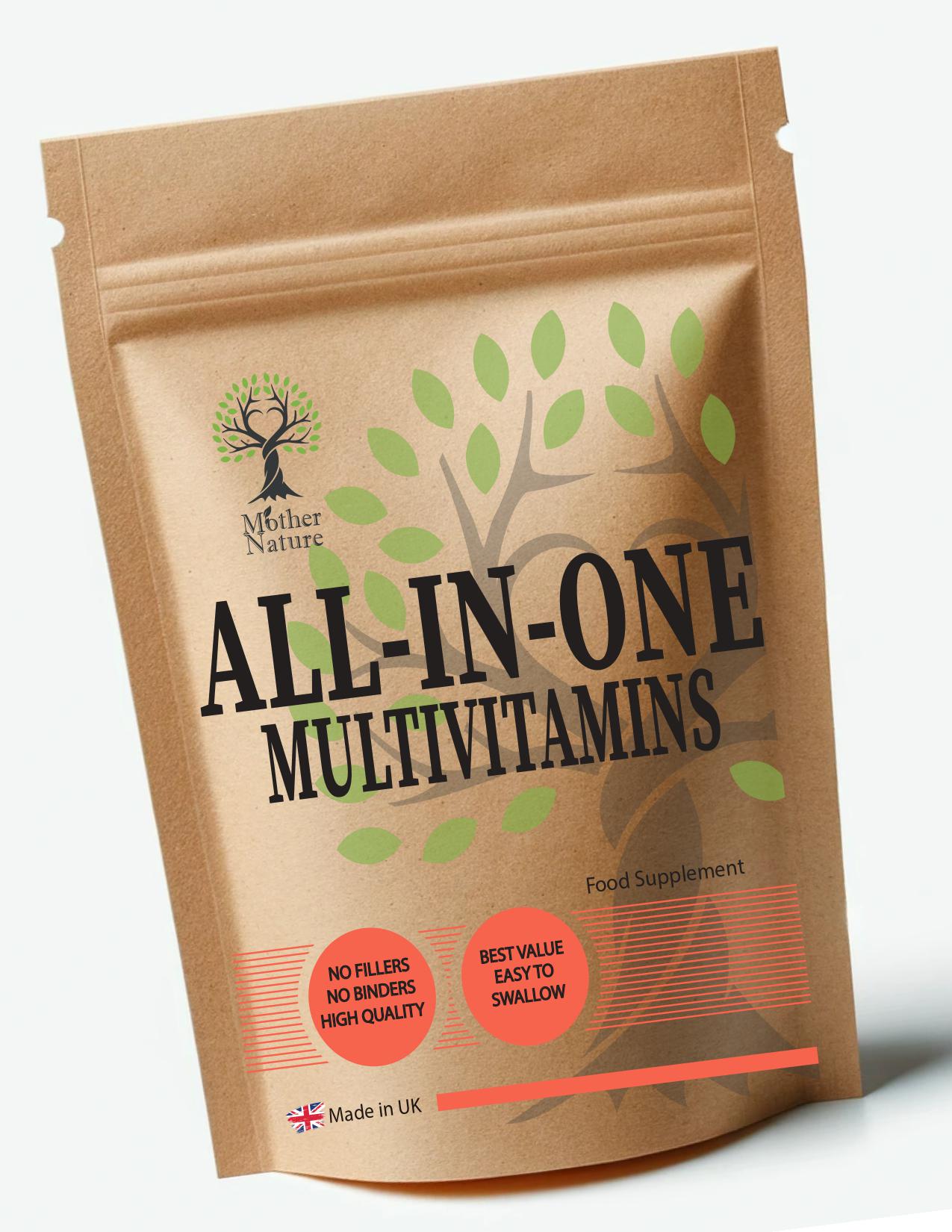 Multivitaminkapseln Hochwirksame All-In-One-Vitamine Und Mineralien Umweltfreundliche Vegane Nahrungsergänzungsmittel von Etsy - UKmotherNature