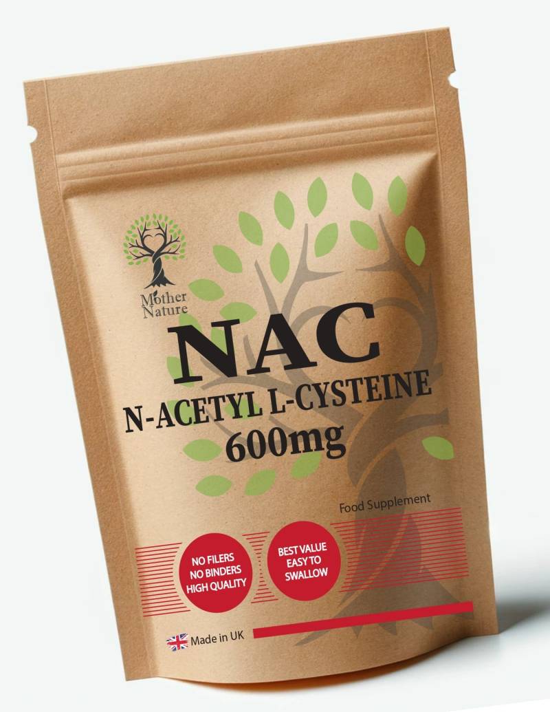 Nac N-Acetyl L-Cysteine 1200 Mg Pro Portion Hoch Starke Aminosäure Nac Ergänzung Vegan Kapseln von Etsy - UKmotherNature