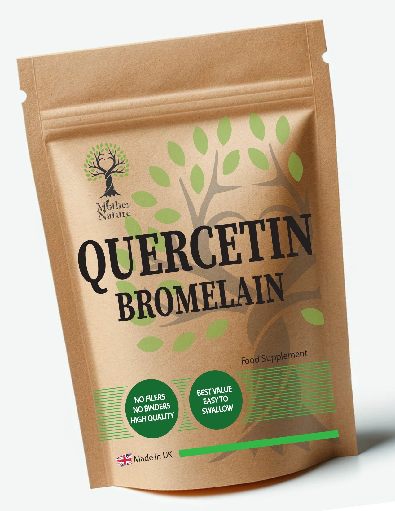 Quercetin & Bromelain 500 Mg Vegan Kapseln Echter Quercetin-Extrakt Hochabsorbierung 1000 Bromelain-Supplement von Etsy - UKmotherNature