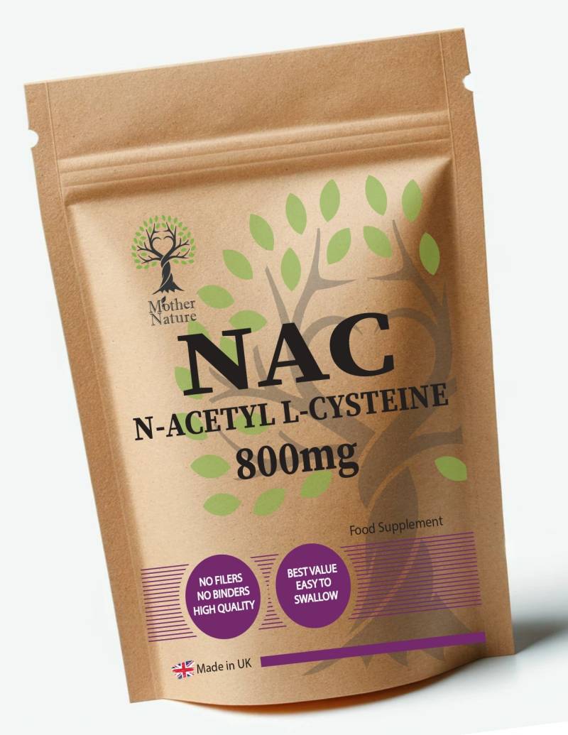 Reines Nac N-Acetyl L-Cysteine 1600 Mg Pro Portion Hoch Starke Aminosäure-Nac-Suppements 800 Vegane Kapseln von Etsy - UKmotherNature