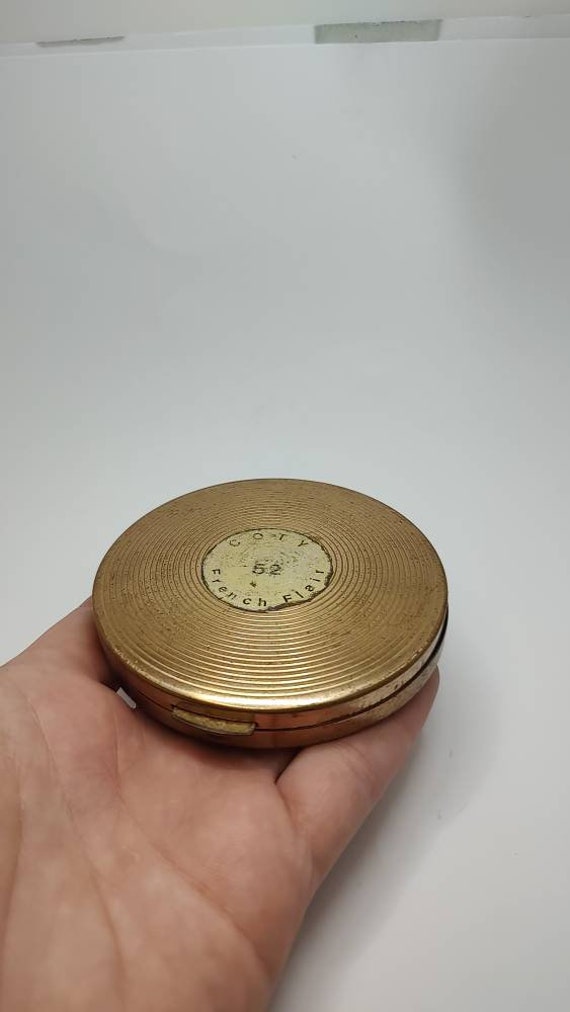 Coty French Compact Powder Case, Vintage Box, Handtaschenspiegel von Etsy - UniqueArtGiftStore