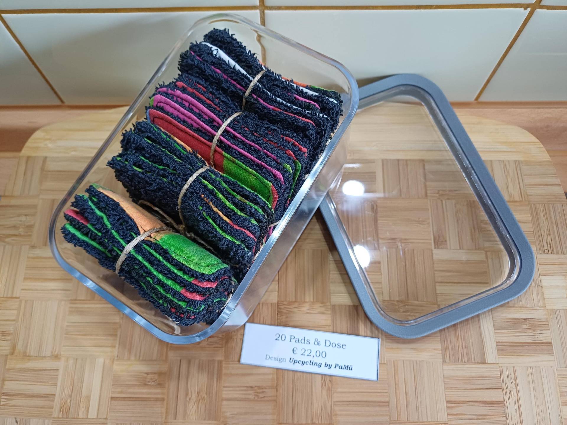 Set Aus 20 Kosmetikpads Mit Aufbewahrung - Unikat Upcycling #459 Set Aus 20 Kosmetikpads Mit Aufbewahrung - Unikat Upcycling #459 von Etsy - UpcyclingbyPaMue