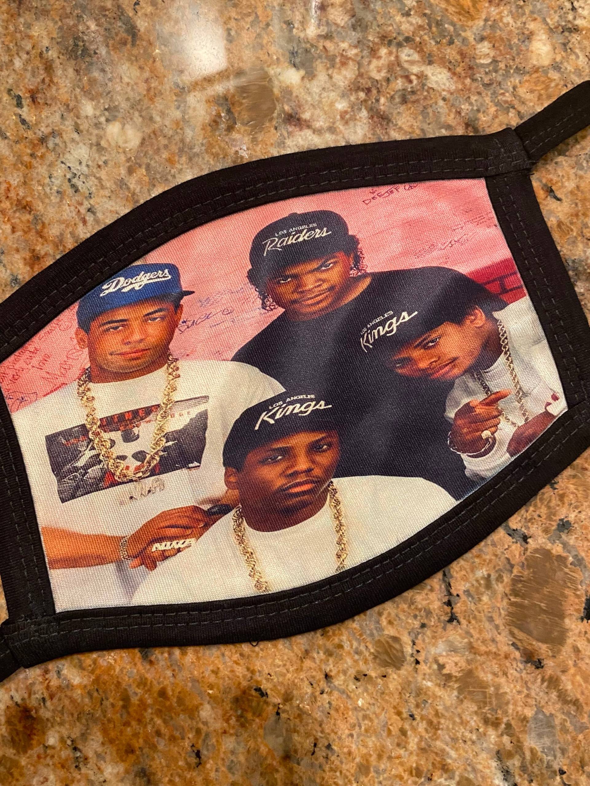 Eazy E Ice Cube Nwa Compton California Gesichtsmaske Wiederverwendbar Waschbar Doppelschichten von Etsy - UptownCustomMask