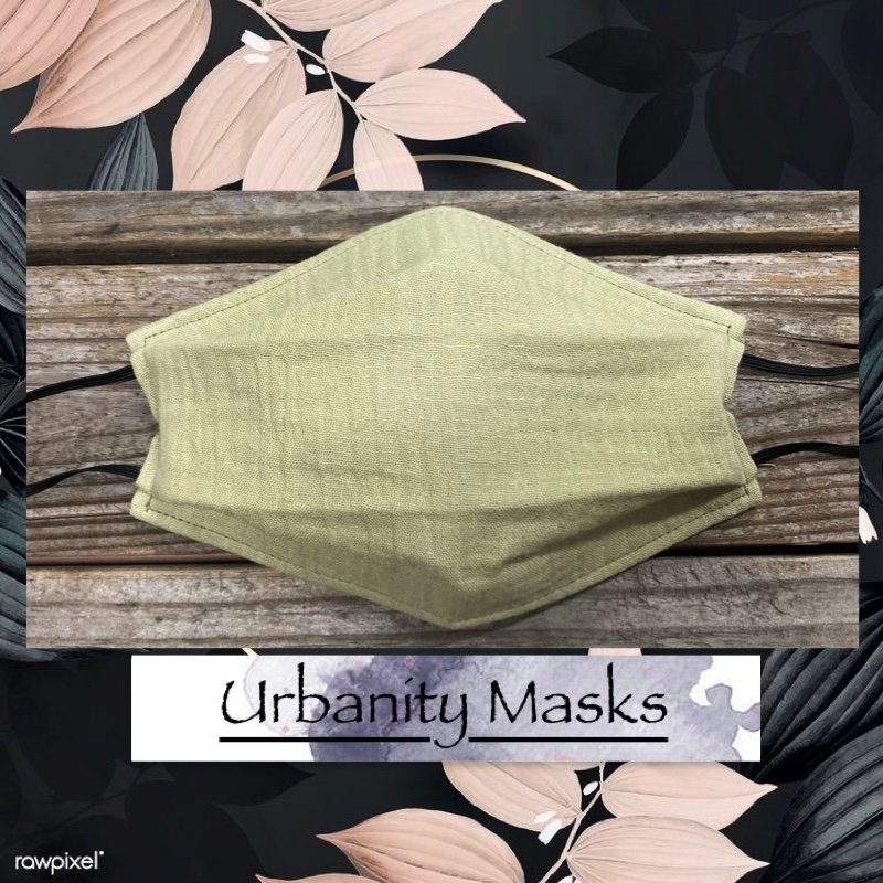 Salbei Grün Gaze Maske von Etsy - UrbanityMasks