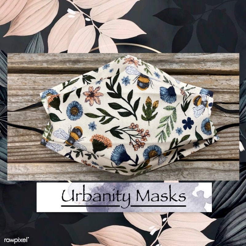 Vintage Floral Garten Maske von Etsy - UrbanityMasks