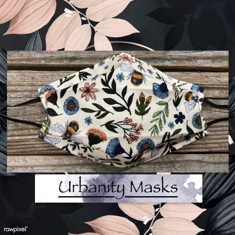 Vintage Floral Garten Maske von Etsy - UrbanityMasks