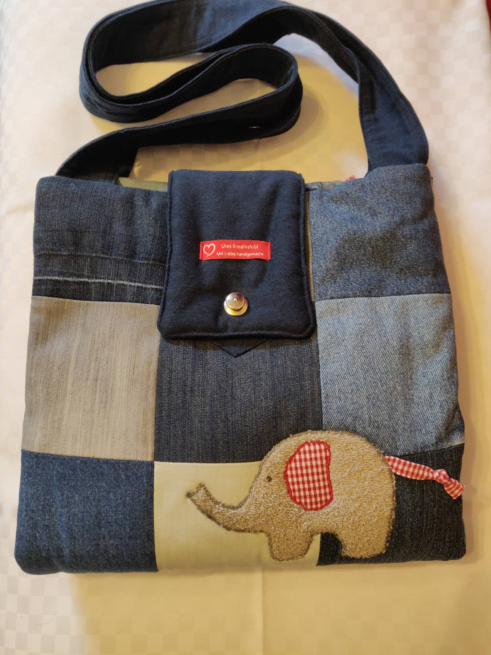 Babywickeltasche, Selfmade, Handgemacht, Jeansstoff von Etsy - UtesKreativstuebl