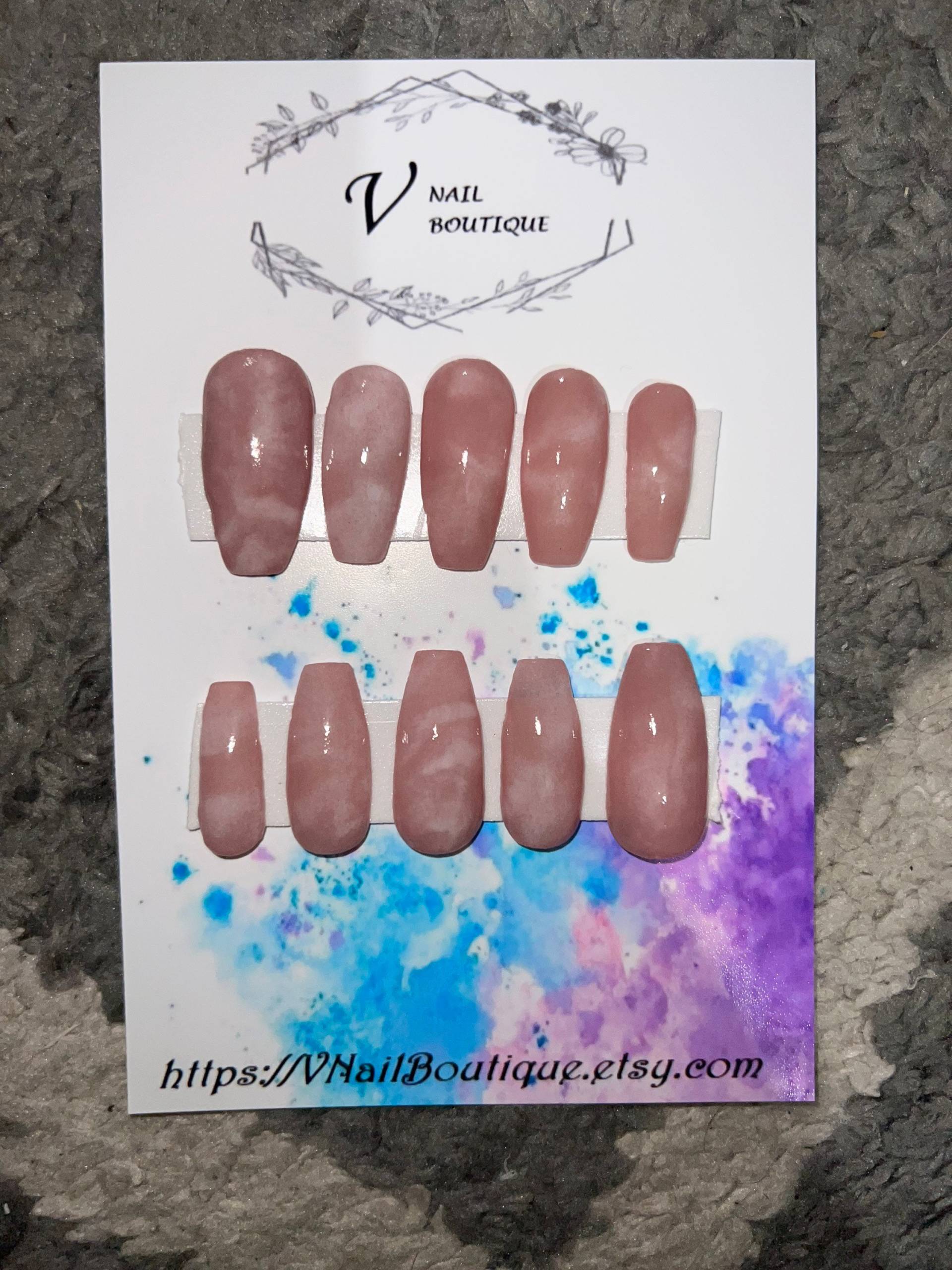 Rosenquarz von Etsy - VNailBoutique