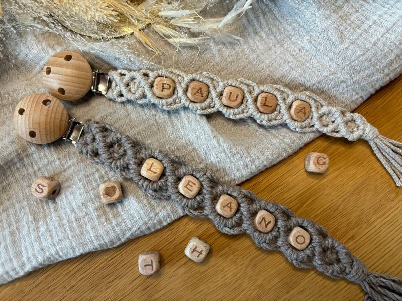 Schnullerkette Makramee Mit Namen von Etsy - VerliebtinMakramee