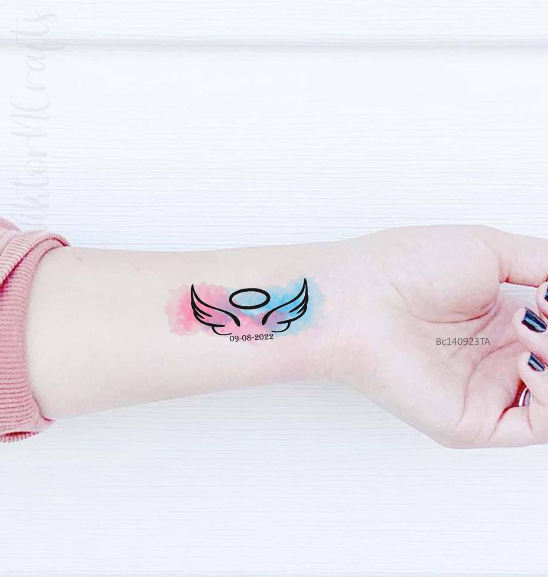 Bunte Engel Flügel Temporäres Tattoo-Bedeutungsvolles Tattoo Geschenk-Fehlgeburt Tattoo-Wasserdicht Fake Tattoo-Engel Tattoo-Sympathie Geschenk von Etsy - ViktorNCrafts