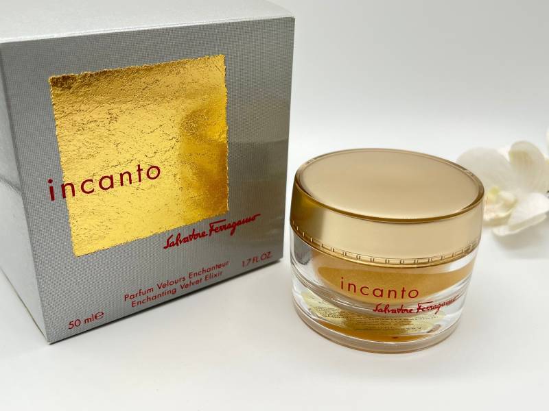 Incanto Salvatore Ferragamo 50Ml Zauberhaftes Samt Elixier Leuchtende Glitzer Körpercreme Gold Auf Der Haut von Etsy - VintageItalienstyle