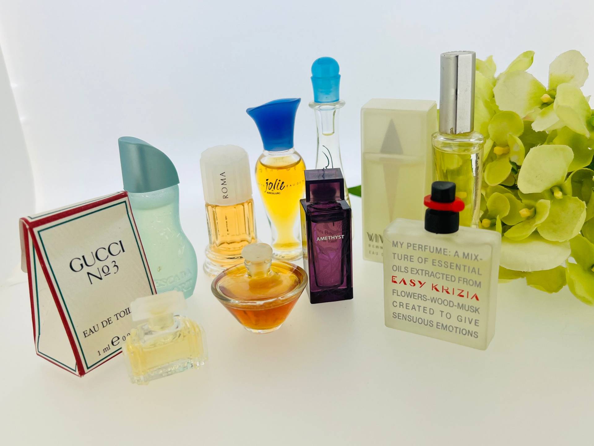 Vintage 10 Miniatur Parfums - Gucci, Escada, Mäurer & Wirtz Usw von Etsy - VintagePerfumeShop