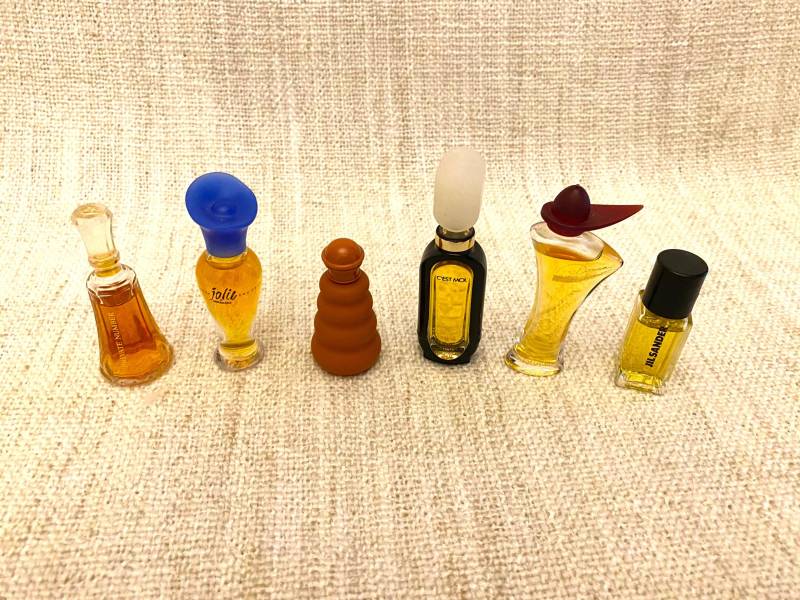 Perfume Bottle Set - 52, 6 Bottles Miniature Private Number, Jolie Nonchalance, Samba, Aigner, Donna Borsalino, Jil Sanderand Perfume Bottle Set - 52, 6 Bottles Miniature Private Number, Jolie Nonchalance, Samba, Aigner, Donna Borsalino, Jil Sanderand von Etsy - VintageStyleShopDE