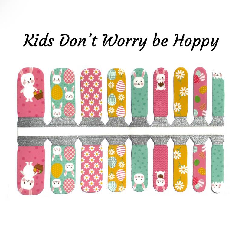 Don't Worry Be Hoppy Nail Wraps/Oster Nagel Bunny Osterei von Etsy - VistaRustics