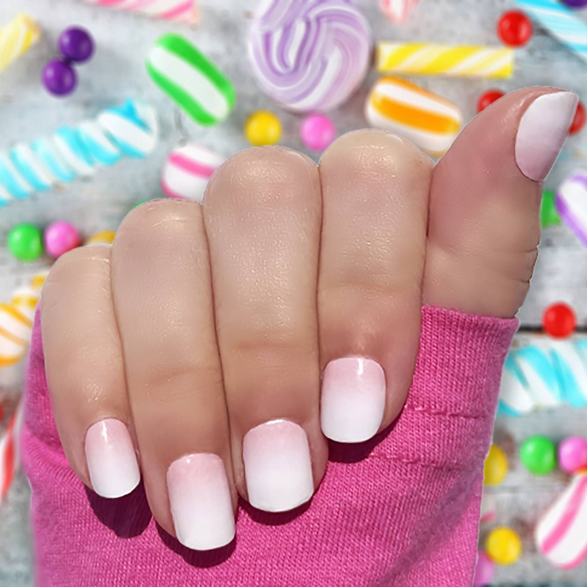 Kids Pink & White Ombre | Alter 5-10/Nail Wraps von Etsy - VistaRustics