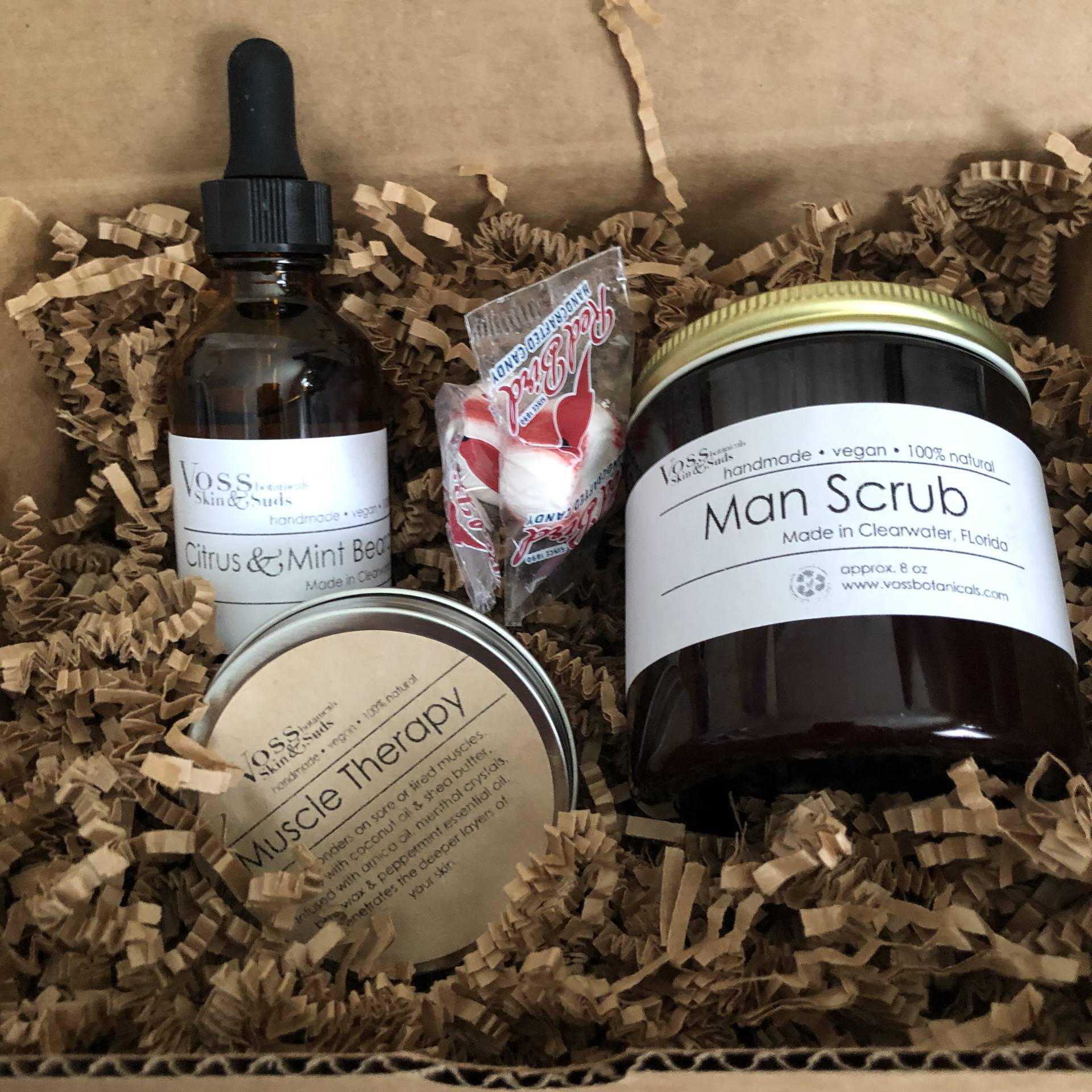 Man Spa Geschenk Box, Für Ihn, Wertschätzung Geschenk, Self-Care Vegan Bräutigam Danke, Gute Besserung, Verwöhn Ihn Box von Etsy - VossBotanicals