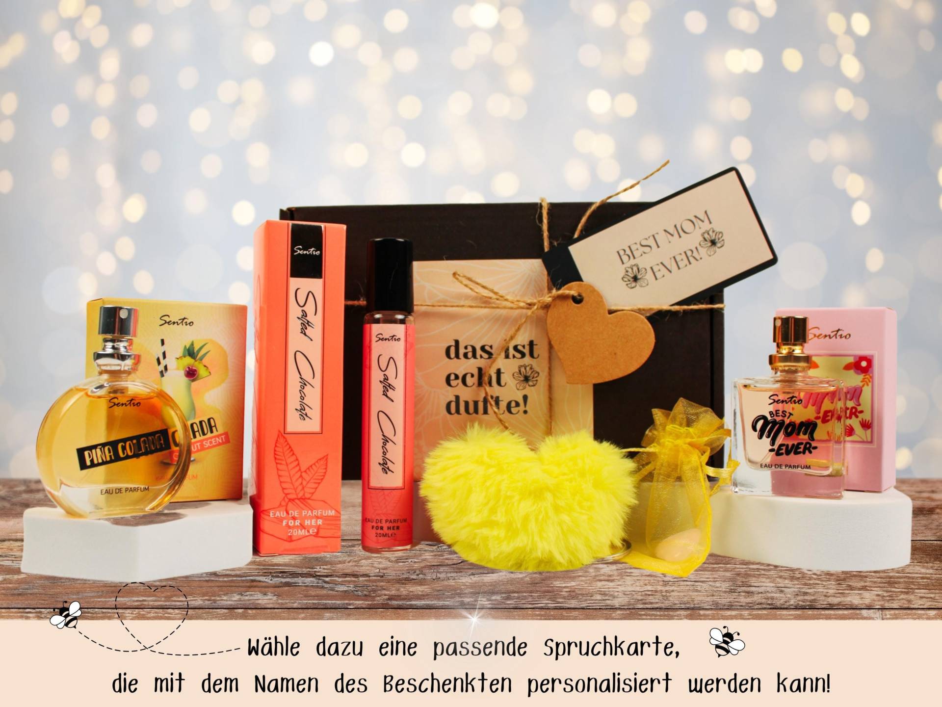 Best Mom Ever Düfte - 3 Überraschungsparfums & Herz-Accessoires Geschenk Für Mama, Muttertag, Geburtstag, Besondere Anlässe von Etsy - WRAPPINGBEES