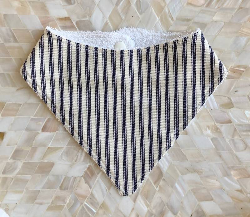 Baby Sabber Bandana, Junge Mädchen Unisex Absorbierende Säugling Lätzchen, Blaue Streifen Beißring Frottee Baumwolle Lätzchen Shower Geschenk von Etsy - WaddleHomeAndBaby