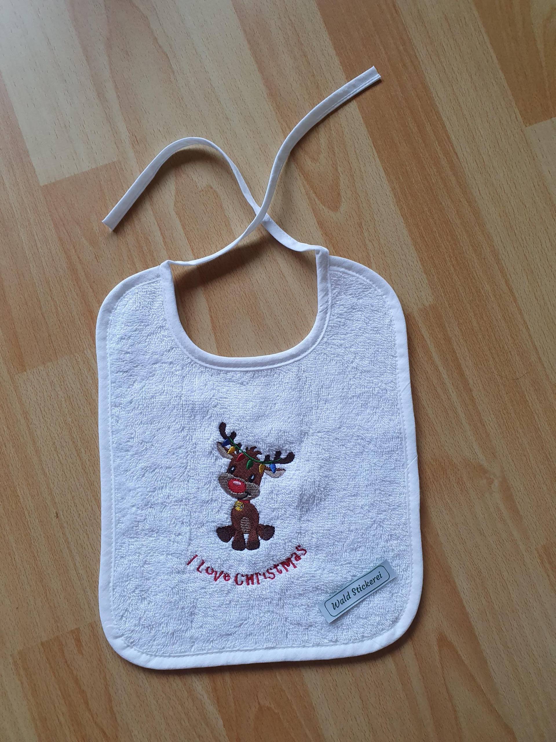 Lätzchen Mit Rentier Lätzchen Mit Rentier von Etsy - Waldstickerei