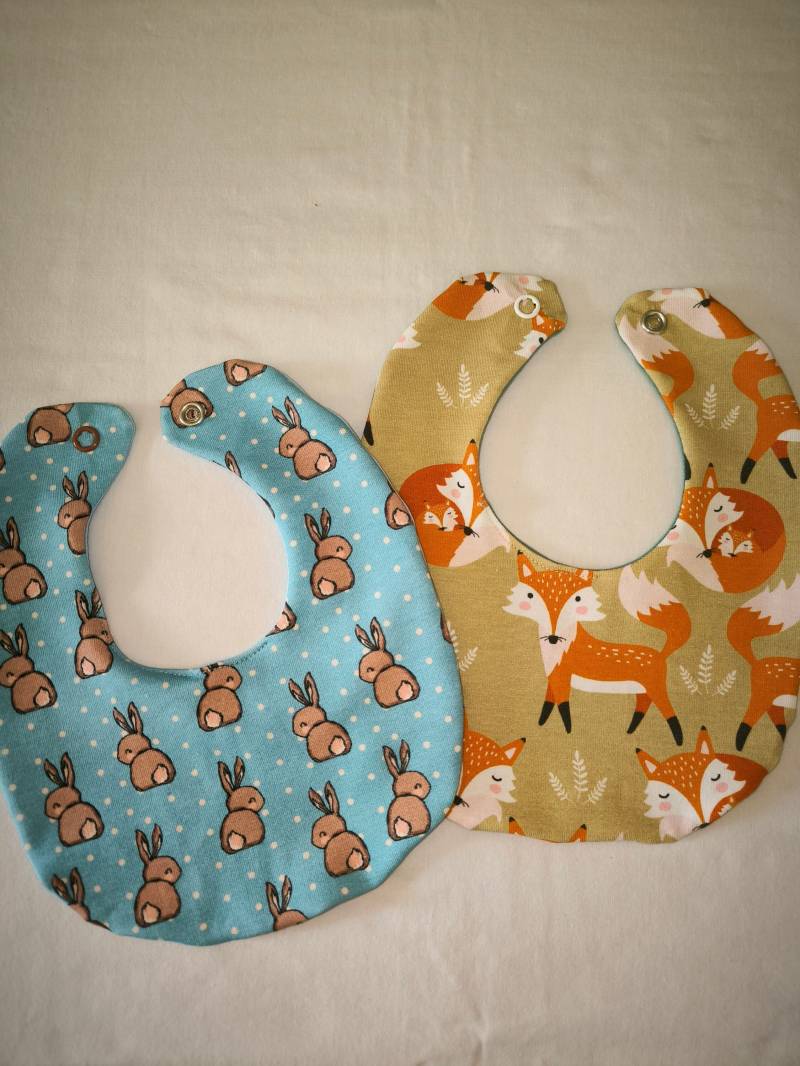 Babylätzchen Spucktuch Fuchs Und Hase Geschenk Fürs Baby Mitbringsel Unisex von Etsy - WasSchoenes