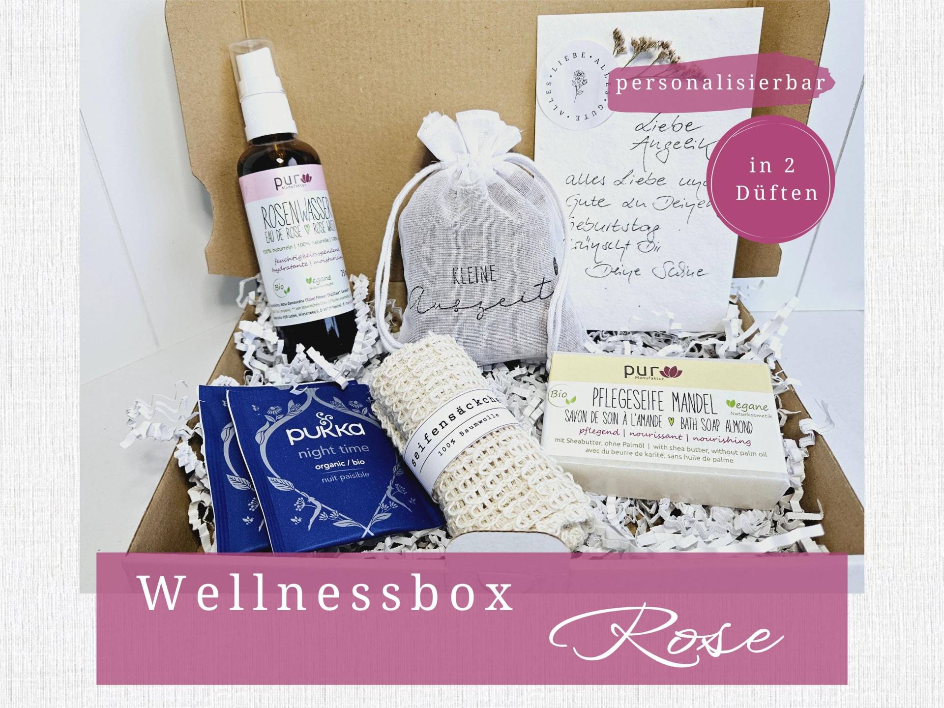 Wellness Geschenkbox Personalisiert | Personalisierte Frau Spa Geschenkset Freundin Auszeit Box Geburtstag von Etsy - WerteUndSchaetze