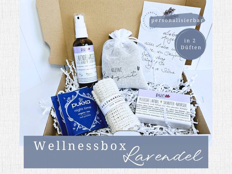 Wellness Geschenkbox Personalisiert | Personalisierte Frau Spa Geschenkset Freundin Auszeit Box Geburtstag von Etsy - WerteUndSchaetze