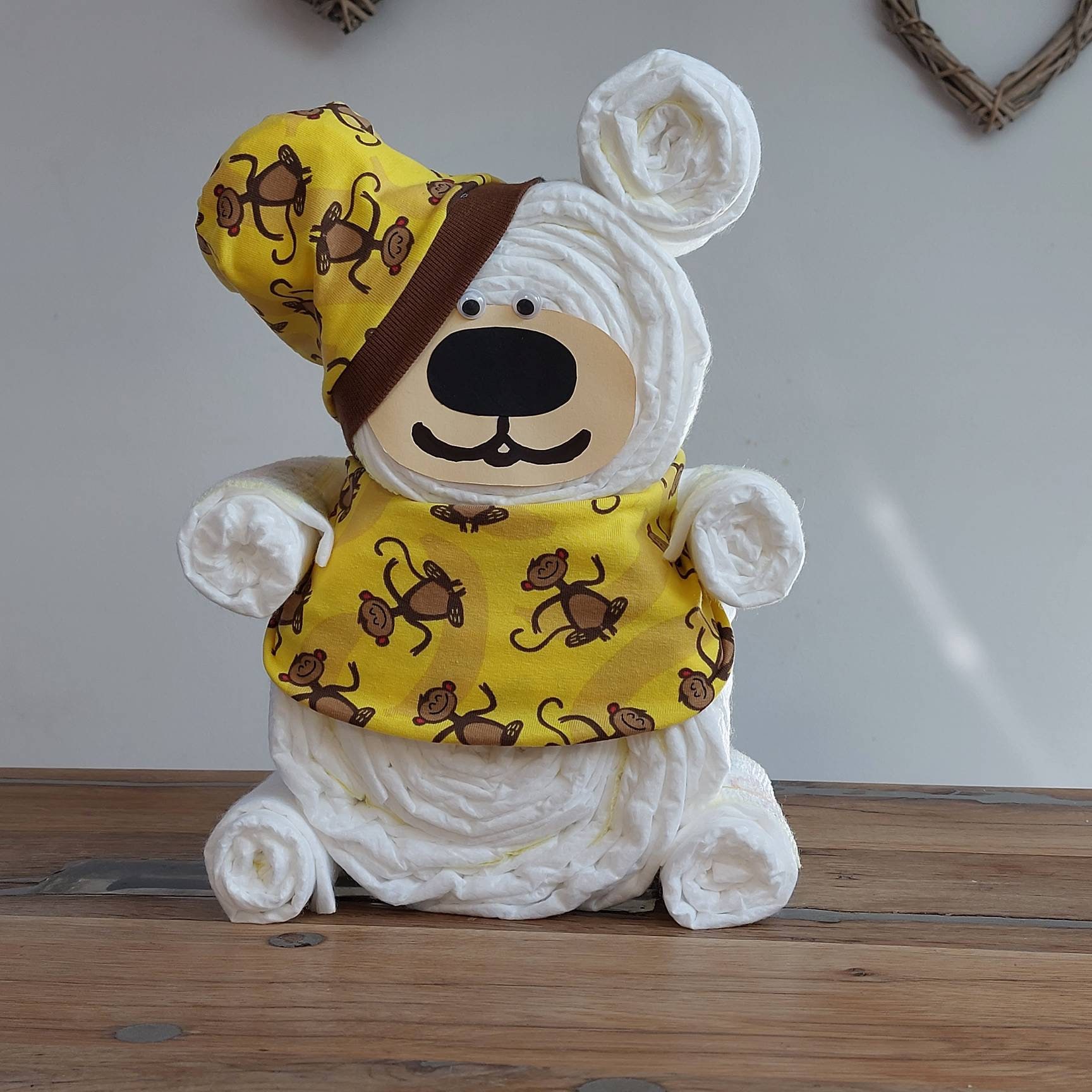 Windelfigur, Windelbär Neutral Affen-Geschenk Geburt, Babyshower von Etsy - WindelfeeGeschenke