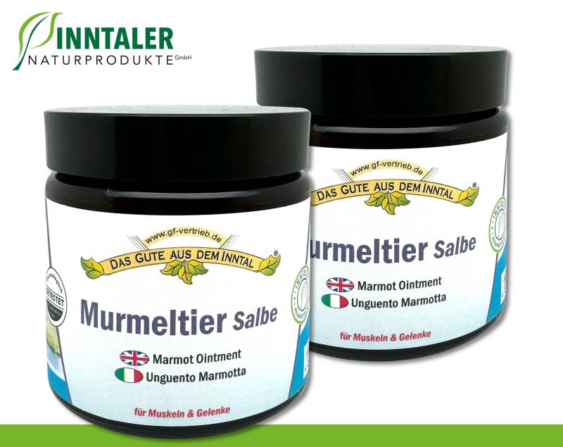 2 X 110 Ml Murmeltier Salbe Im Glastiegel Für Muskeln Und Gelenke Inntaler Naturprodukte von Etsy - WohnkultDeko