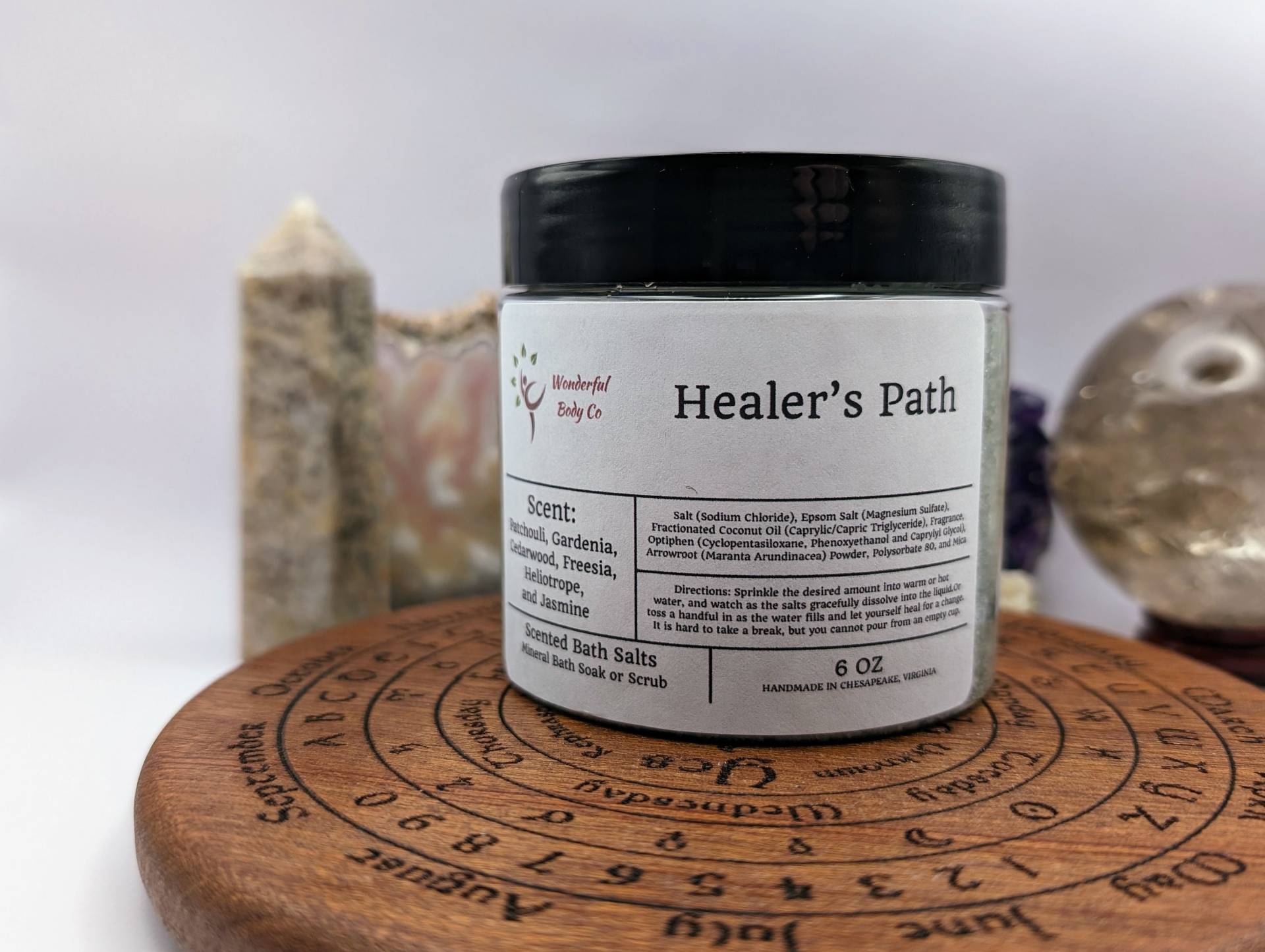 Healer's Path Badesalz, Ritual Epsom Salz Körper Und Fuß Einweichen, Heilung Wachstum Inspiriert Duft, Blumenduft Selbstpflege Patchouli Gardenia von Etsy - WonderfulBodyCo