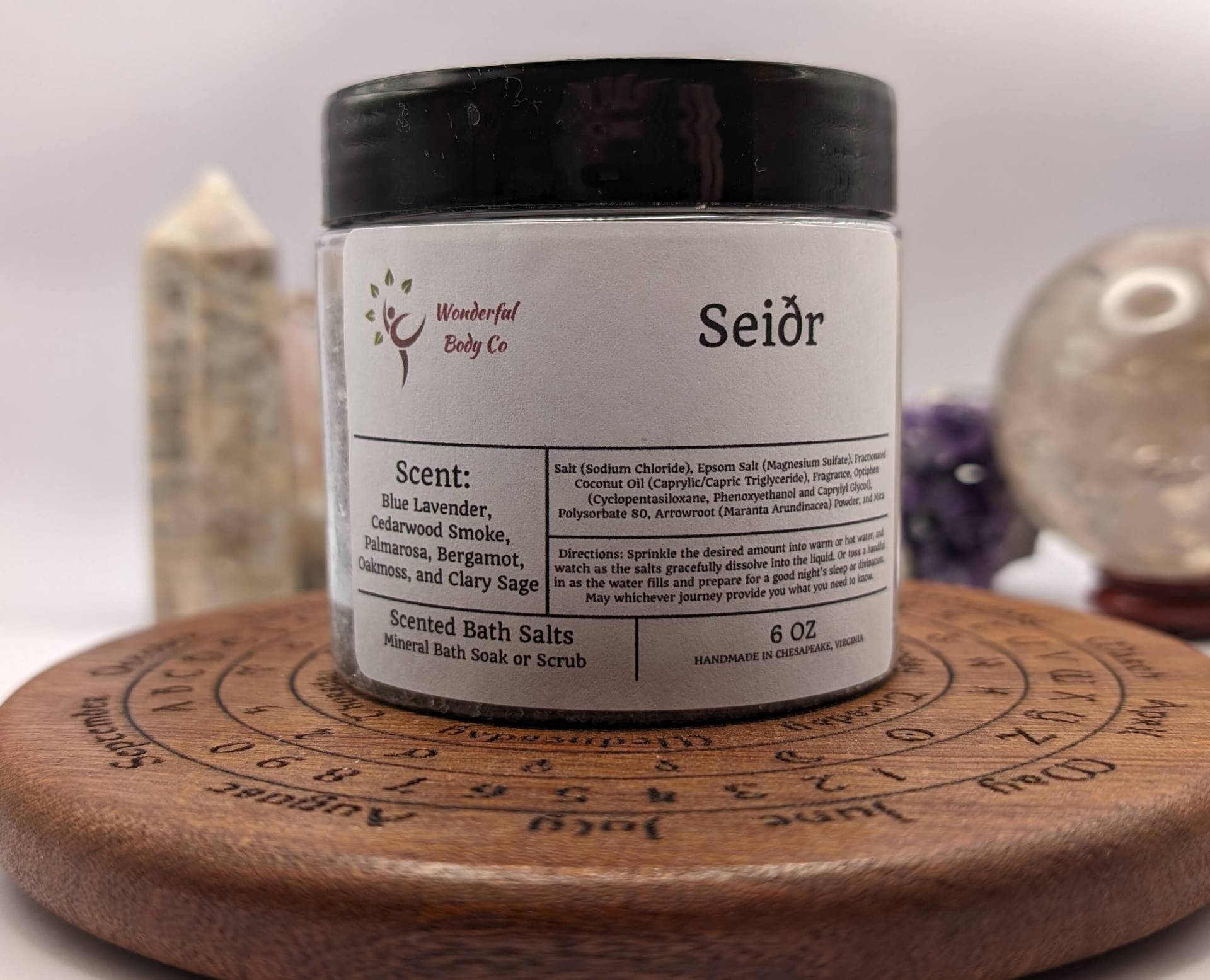 Seidr Badesalz, Ritual Inspiriertes Epsom Salz Körper Und Fuß Einweichen, Entspannendes Duft Geschenk Lavendel Zedernholz Palmarosa Bergamotte von Etsy - WonderfulBodyCo