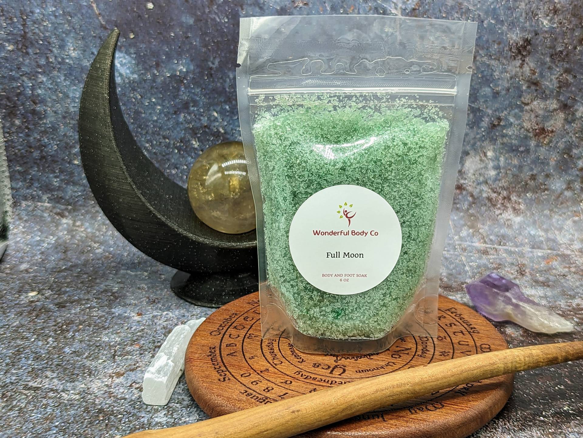 Vollmond Badesalz, Inspirierte Bittersalz Ritual Mischung, Pagan Druid Witch Heathen Unisex Santal Sandelholz Eukalyptus Minze Duft von Etsy - WonderfulBodyCo