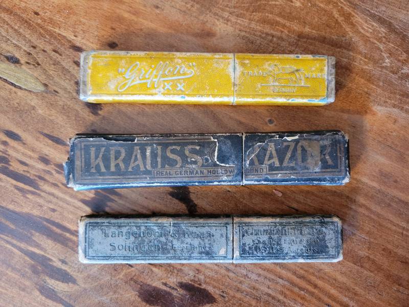 Vintage Und Antike Rasiermesser Hüllen Langenohl Haas Griffon Krauss | Nach Wahl von Etsy - WoodsonHouseAntiques