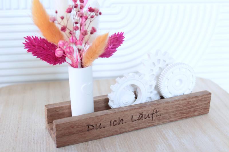 Aufsteller Du. Ich. Läuft. Deko Geschenk Freundschaft von Etsy - WorteVerschenken