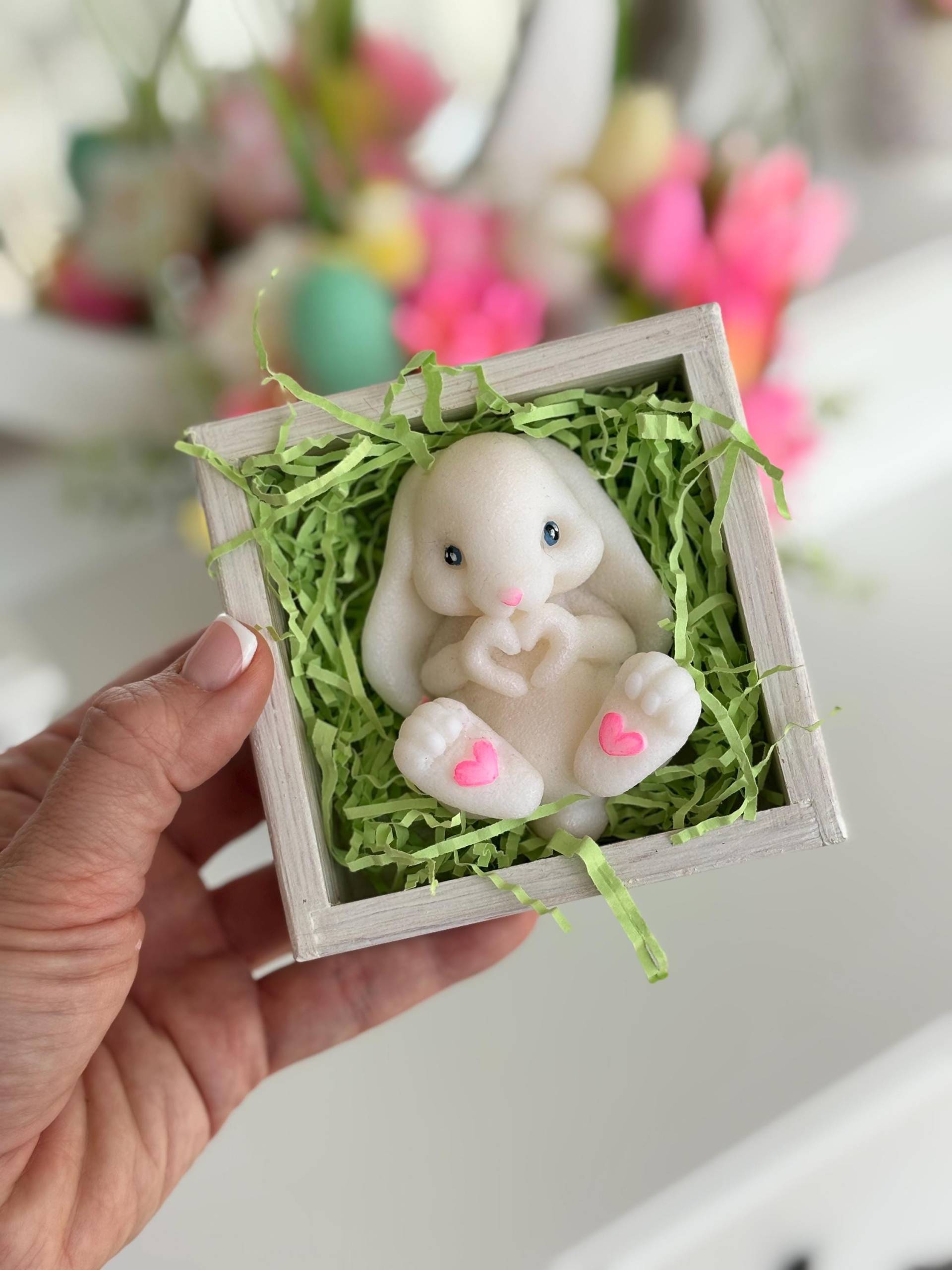 Niedliches Osterhasen-Seifengeschenk in Box - Handgemachte Naturseife, Süßes Ostergeschenk Für Kinder, Frühlingshaftes Wellness-Geschenk von Etsy - WunderBlumenBoutique