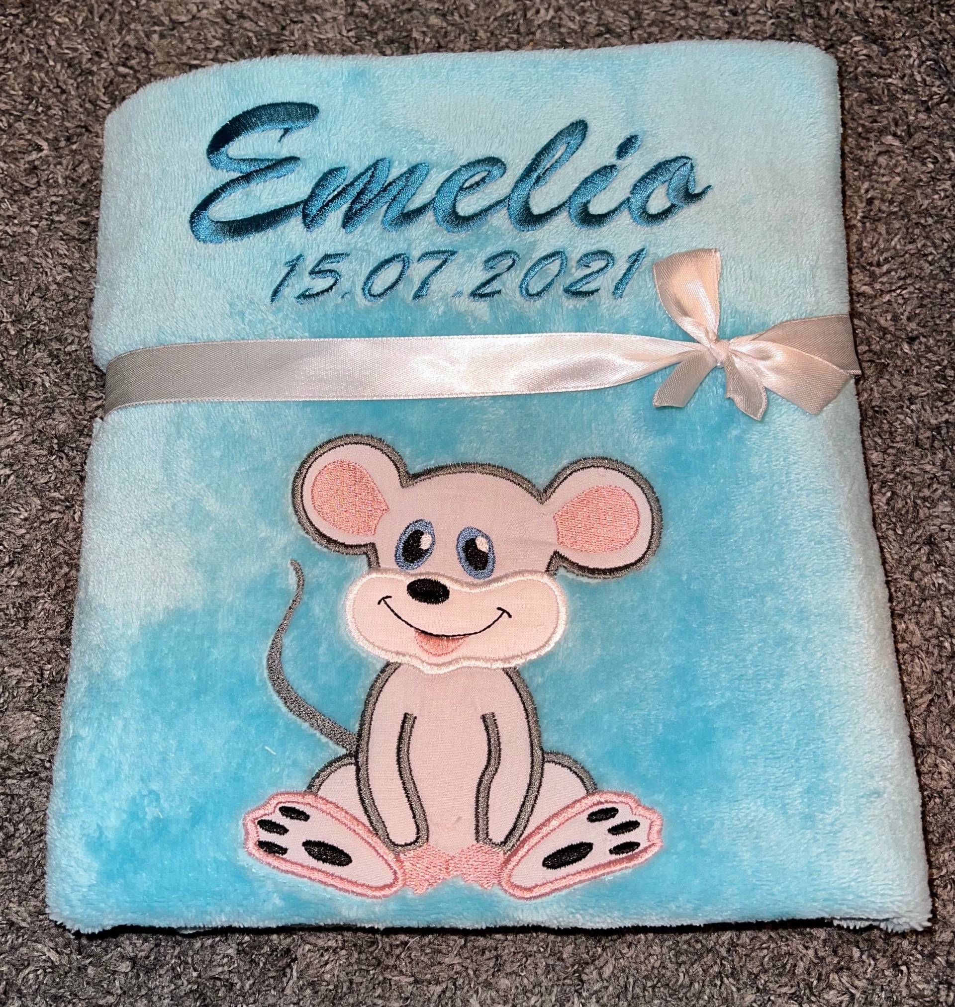 Babydecke „Kleine Maus" Personalisierbar Mit Namen Und Weiteren Daten Babydecke „Kleine Maus" Personalisierbar Mit Namen Und Weiteren Daten von Etsy - Wuselwind
