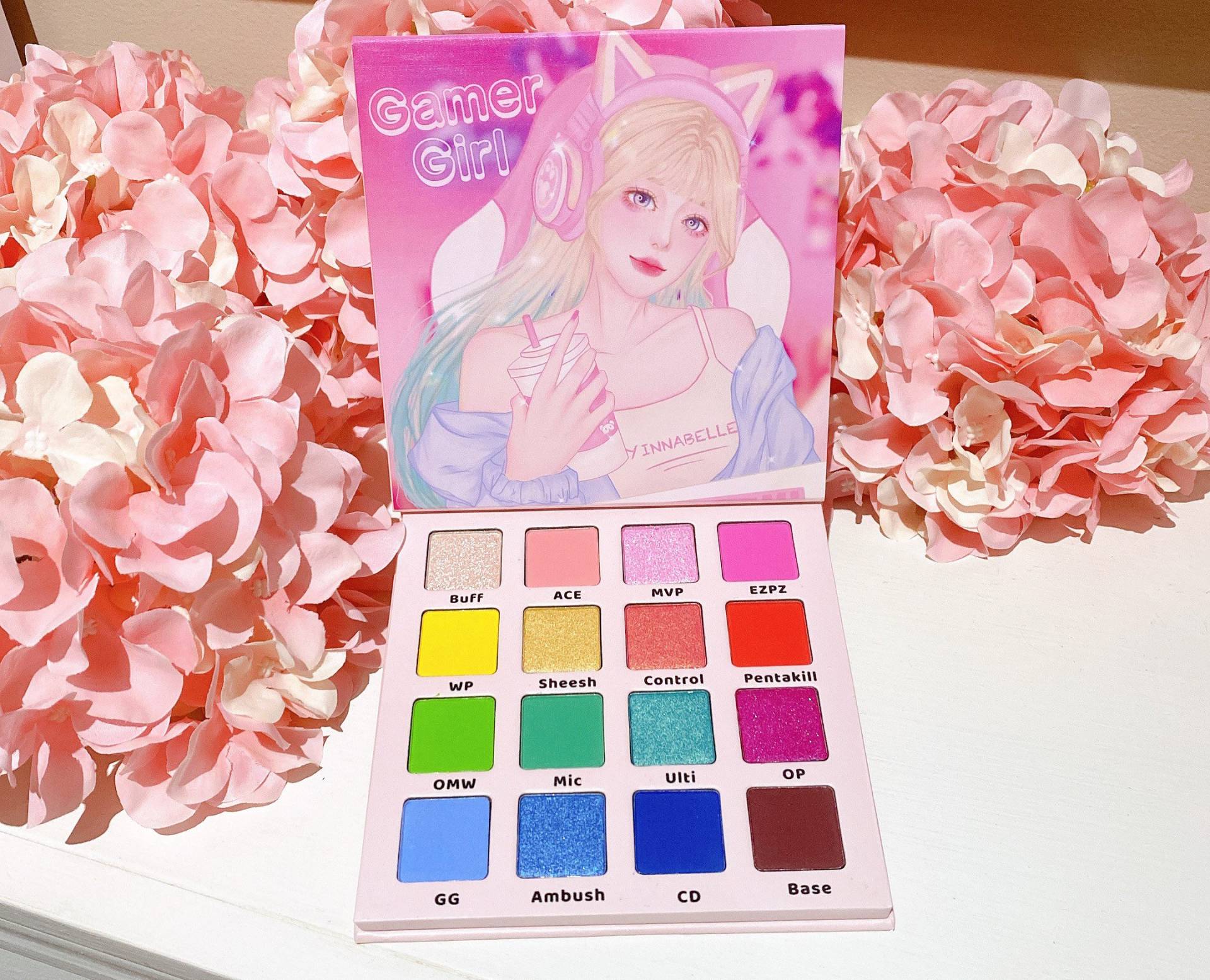 Gamer Girl Anime Regenbogen-Lidschatten-Palette von Etsy - Yinnabelle