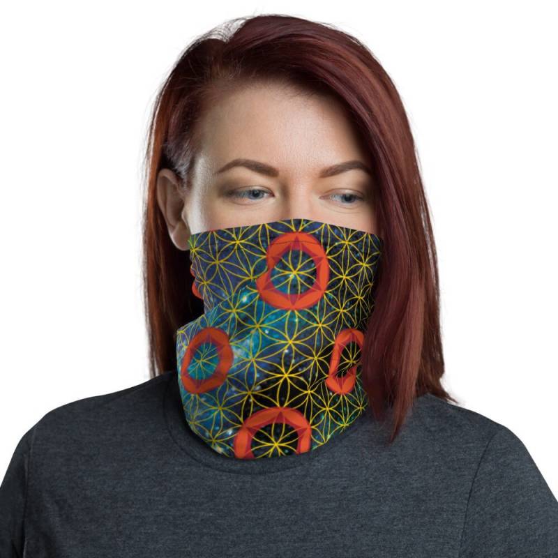 Galaxy Gesichtsmaske Heilige Geometrie Neck Gaiter von Etsy - YouEnjoyMyVegan