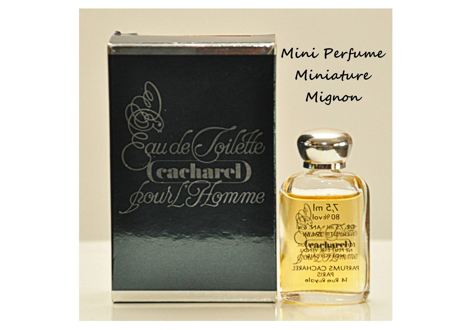 Cacharel Pour L'homme Eau De Toilette Edt 7, 5Ml Miniatur Splash Non Spray Herren Parfüm Selten Vintage 1981 von Etsy - YourVintagePerfume