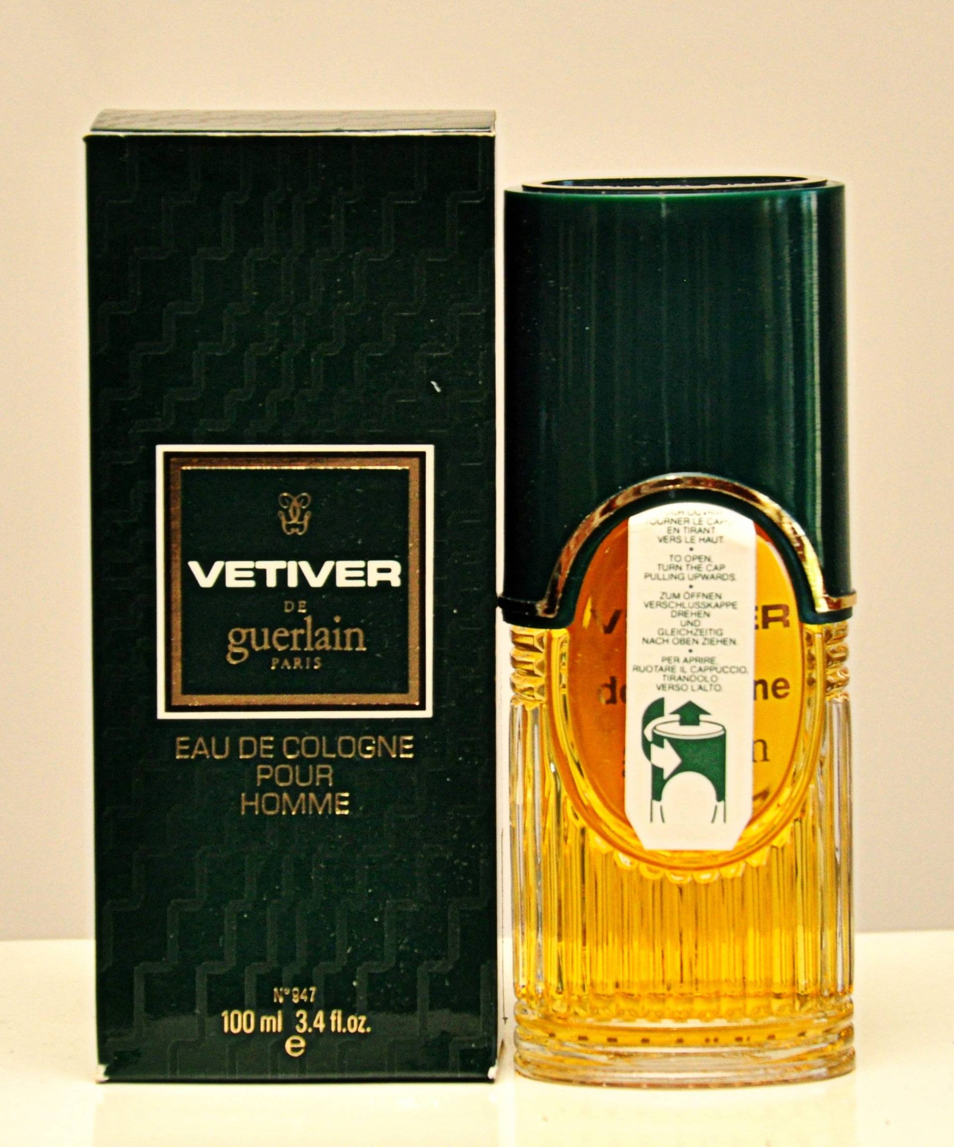 Guerlain Vetiver De Eau Cologne Pour Homme Eoc 100Ml Splash Non Spray Perfume Man Very Rare Vintage 1959 Version 1984 von Etsy - YourVintagePerfume