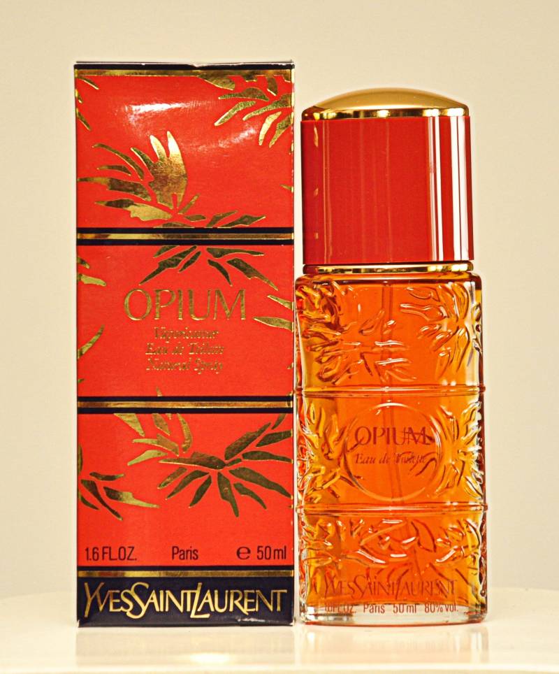 Yves Saint Laurent Opium Eau De Toilette Edt 50Ml Spray Parfüm Frau Sehr Selten Vintage 1977 Erste Version Pre Barcode von Etsy - YourVintagePerfume