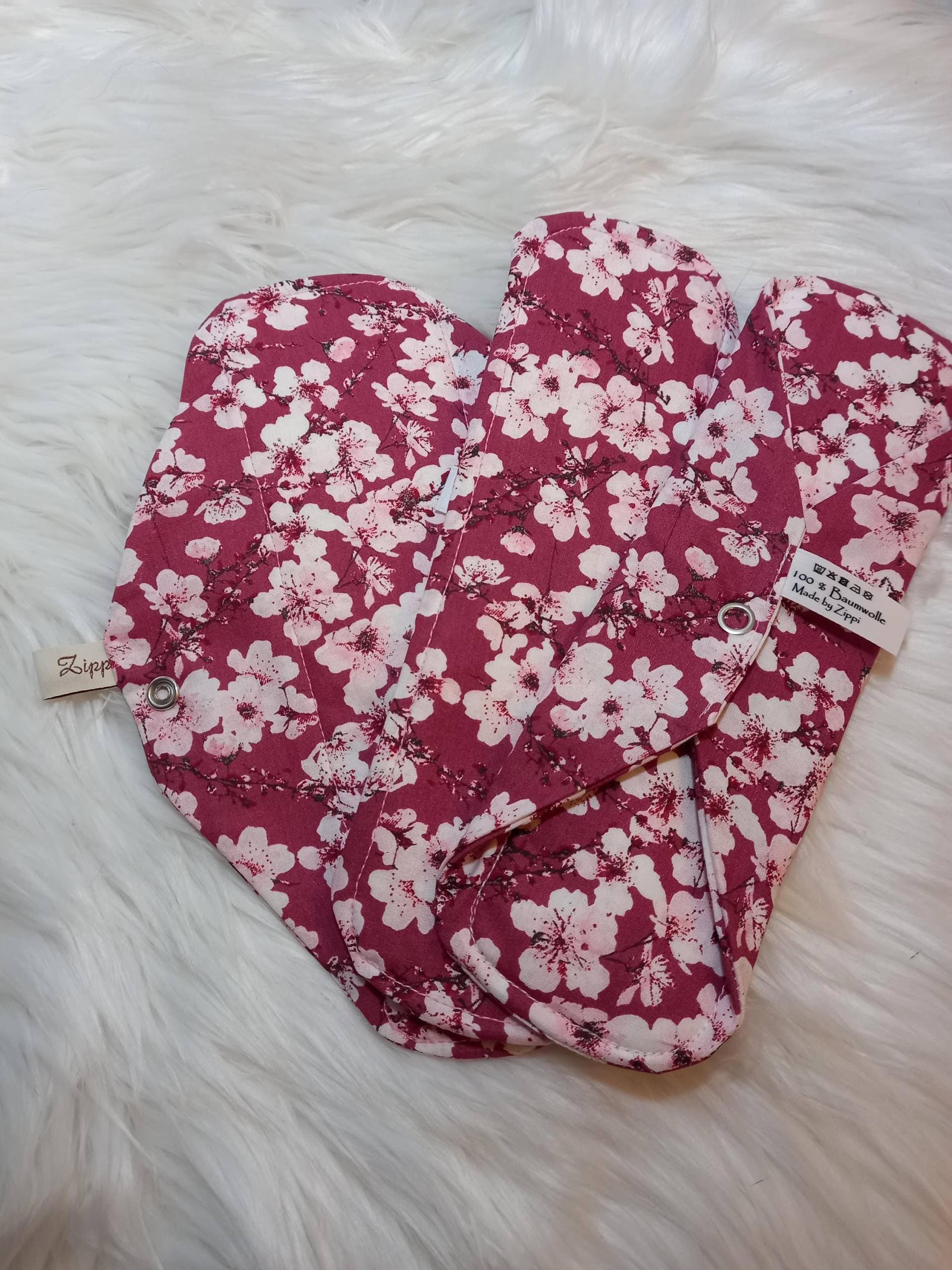 Binden Im 3Er Set Mit Oder Ohne Pu Schicht Kirschblüten Rosa Zero Waste Binden Im 3Er Set Mit Oder Ohne Pu Schicht Kirschblüten Rosa Zero Waste von Etsy - ZippisNaehatelier