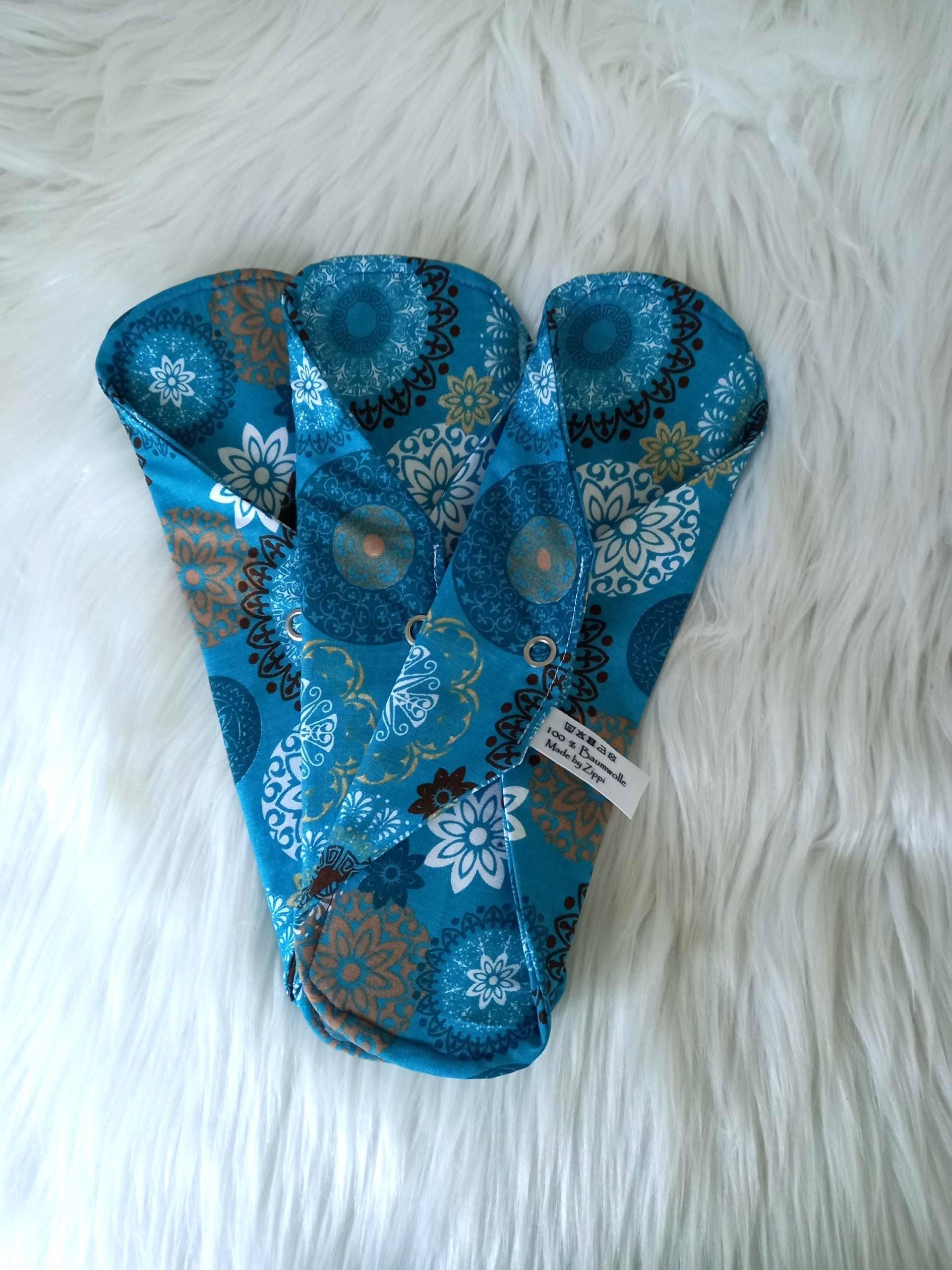 Binden Im 3Er Set Mit Oder Ohne Pu Schicht Mandala Petrol Blau Zero Waste Binden Im 3Er Set Mit Oder Ohne Pu Schicht Mandala Petrol Blau Zero Waste von Etsy - ZippisNaehatelier