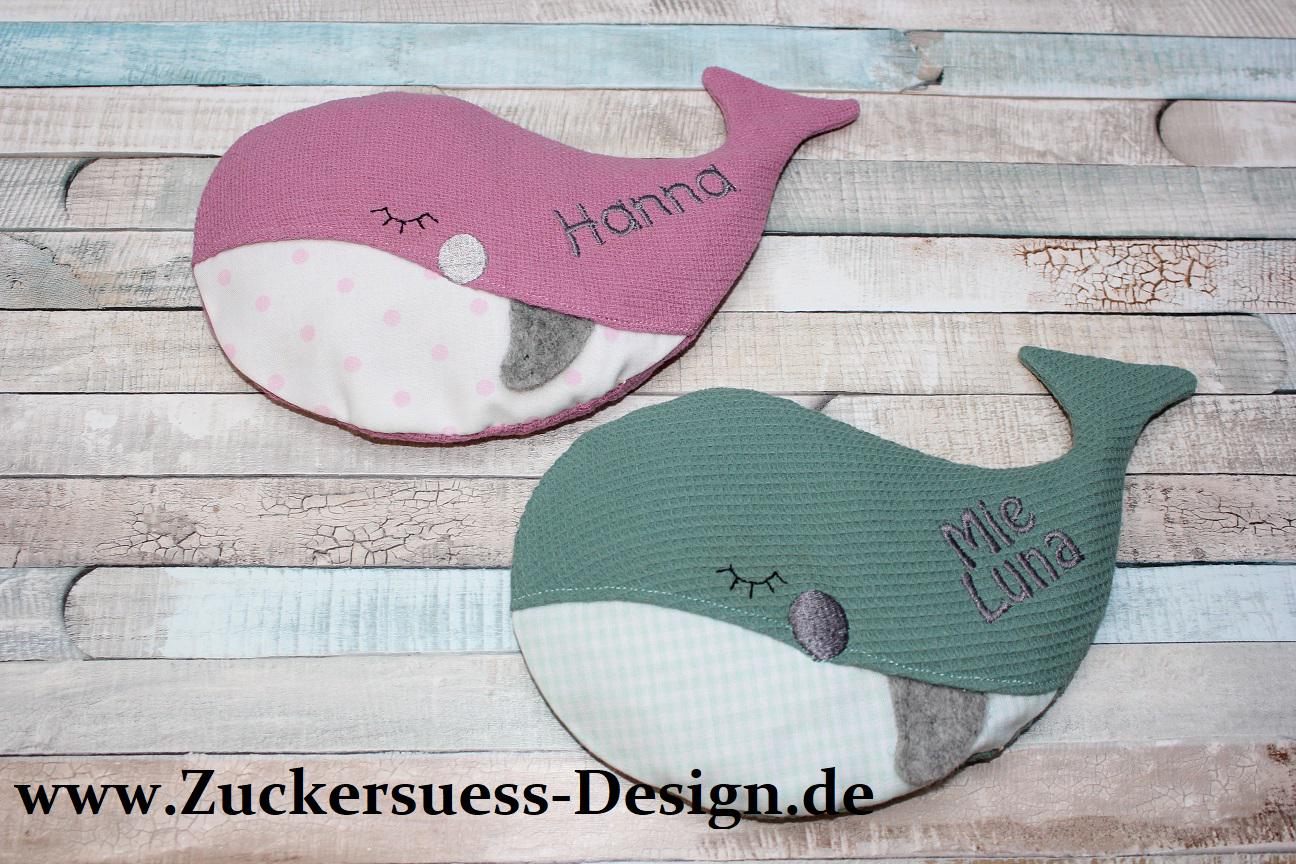 Kreiere Dein Kirschkernkissen Wärmekissen " Kleiner Wal von Etsy - ZuckersuessDesign