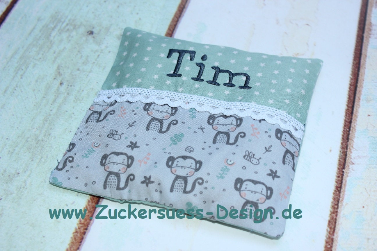 Kreiere Dein Kirschkernkissen Wärmekissen " Name" von Etsy - ZuckersuessDesign