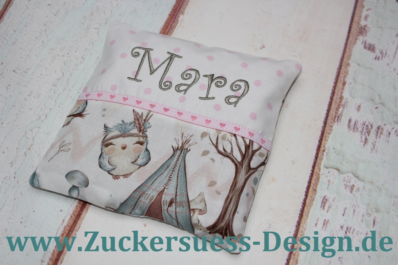 Kreiere Dein Kirschkernkissen Wärmekissen " Name" von Etsy - ZuckersuessDesign