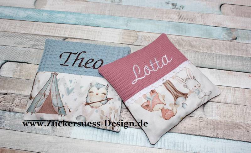 Kreiere Dein Kirschkernkissen Wärmekissen " Name" von Etsy - ZuckersuessDesign