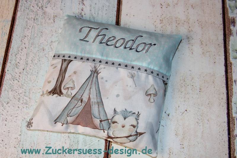 Kreiere Dein Kirschkernkissen Wärmekissen " Name" von Etsy - ZuckersuessDesign