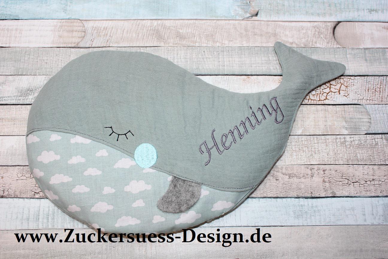 Kreiere Dein Wärmekissen " Kleiner Wal von Etsy - ZuckersuessDesign